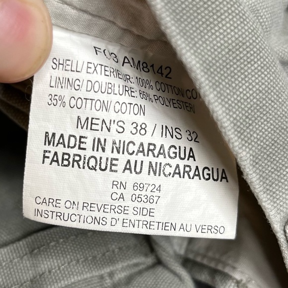 Vintage 38/32 Columbia Cargo Pant Green Khaki - Picture 5 of 5